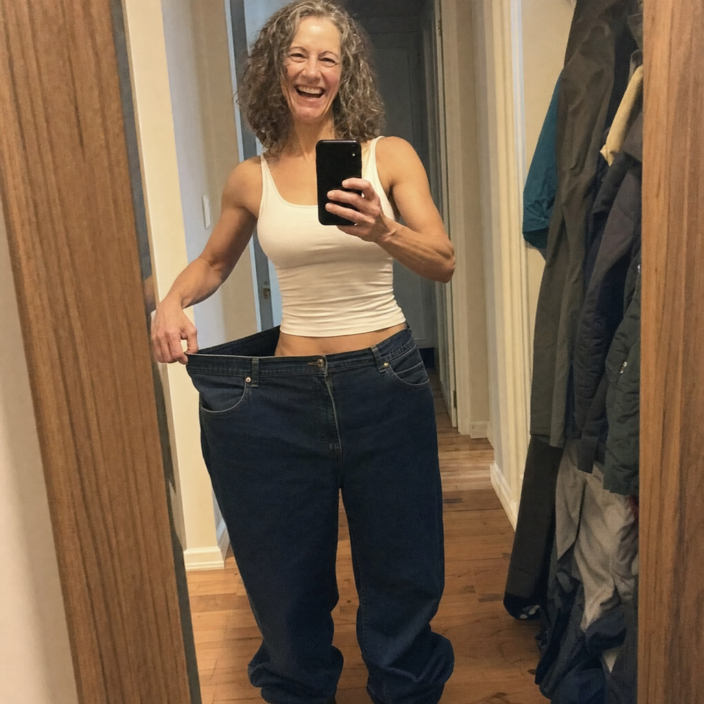 The jeans she bought in March