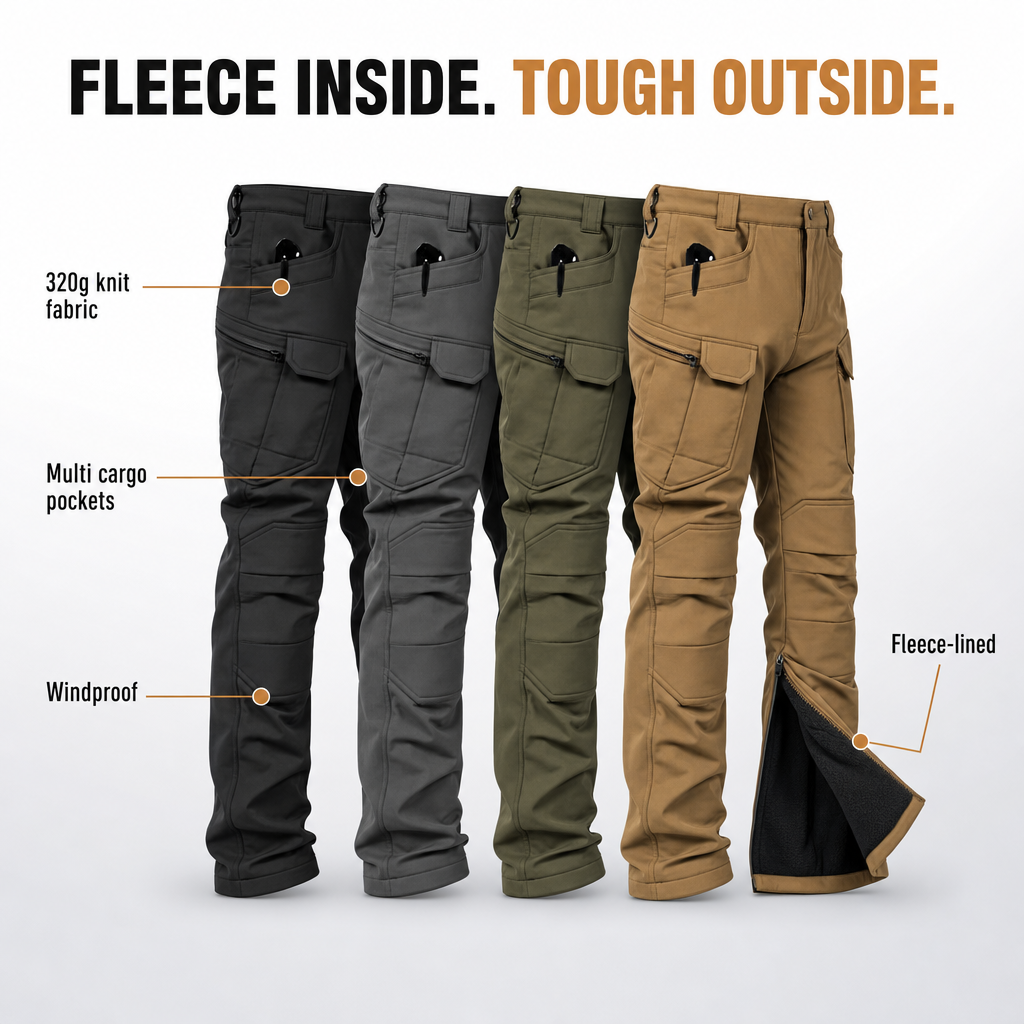 SolVault™ FrostLine Fleece-Lined Cargo Pants