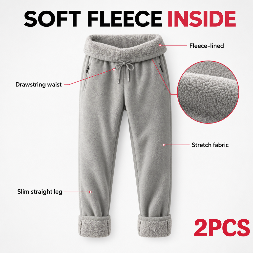 SolVault™ CozyCore Fleece-Lined Pants 2-Pack