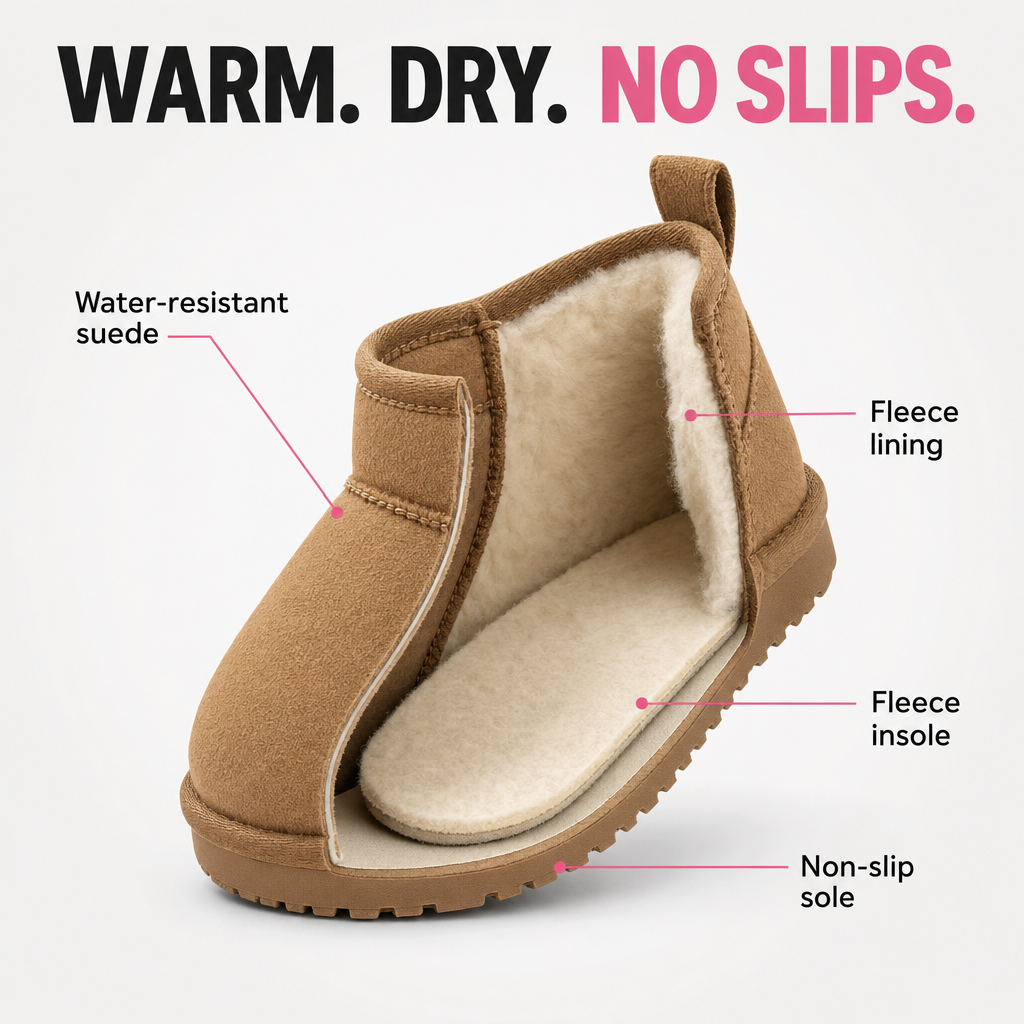 SolVault™ SnowPup Girls' Waterproof Winter Boots