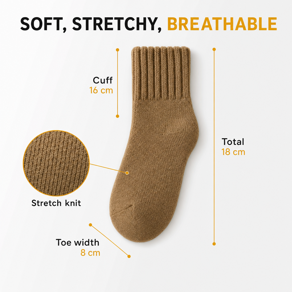 SolVault™ WarmStep Mid-Calf Socks 5-Pack