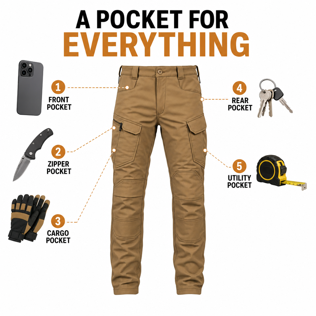 SolVault™ FrostLine Fleece-Lined Cargo Pants