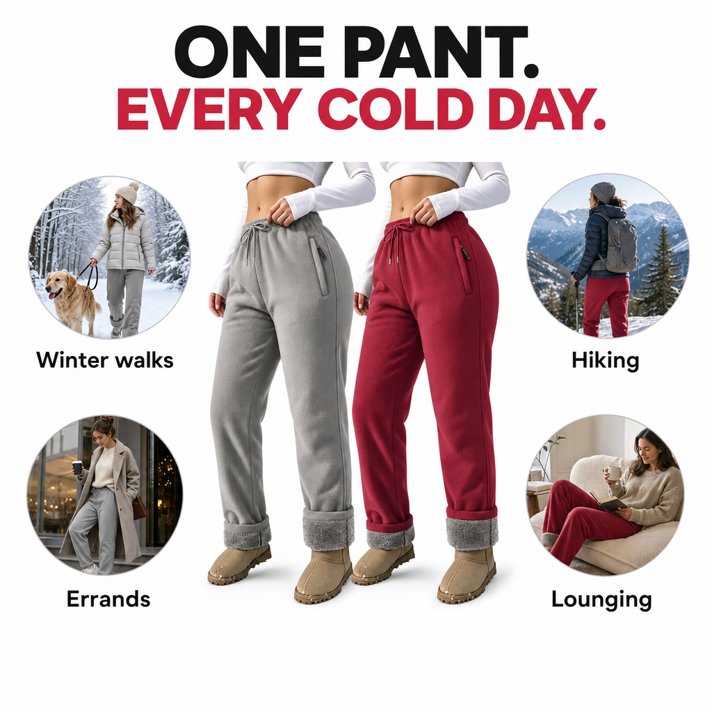 SolVault™ CozyCore Fleece-Lined Pants 2-Pack