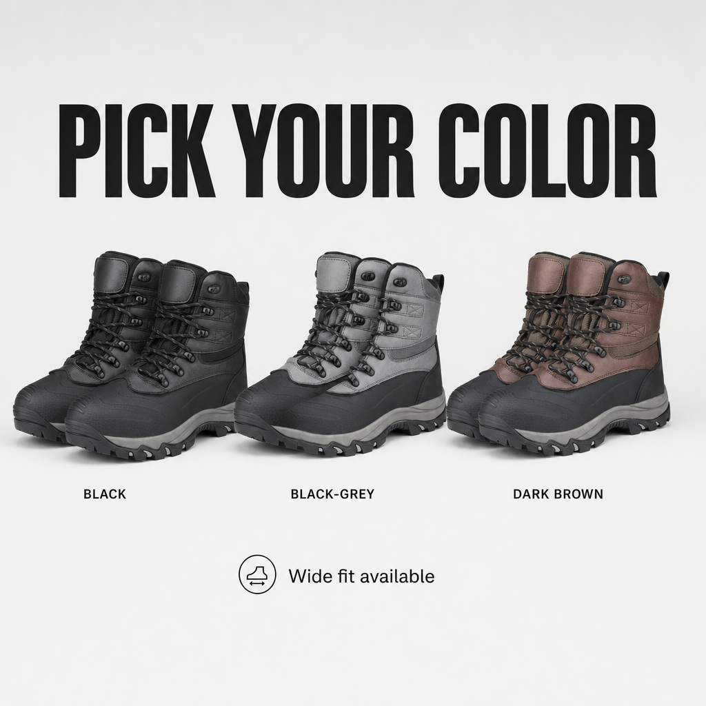 SolVault™ IceTrek Men's Waterproof Snow Boots