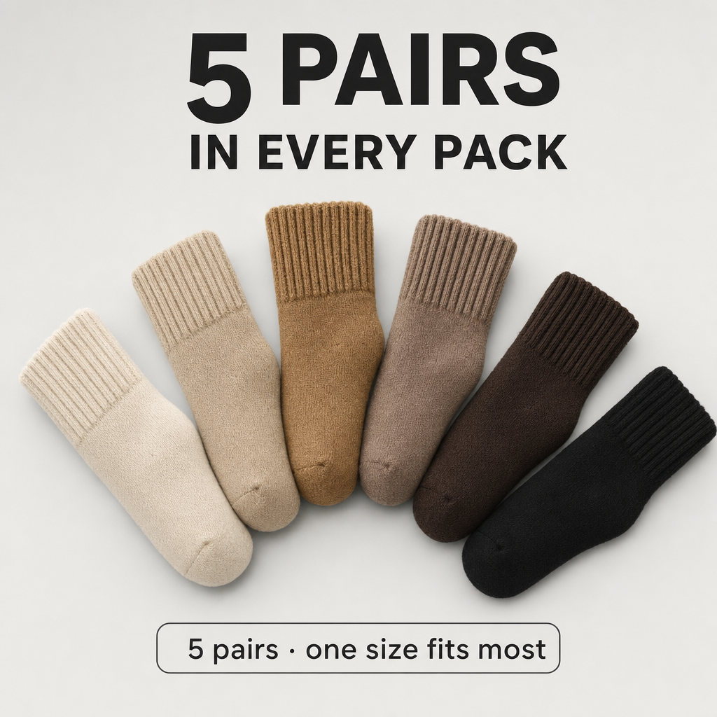 SolVault™ WarmStep Mid-Calf Socks 5-Pack