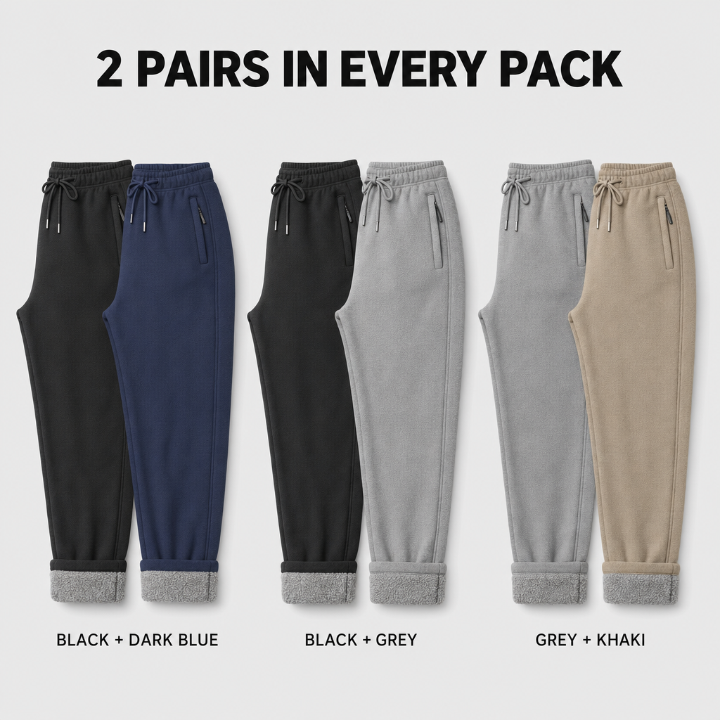 SolVault™ CozyCore Fleece-Lined Pants 2-Pack