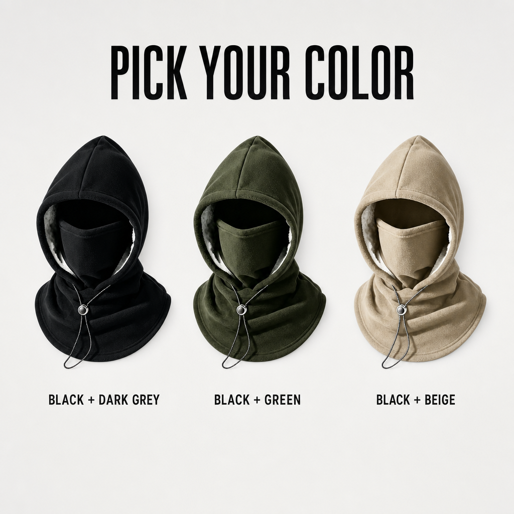 SolVault™ WindGuard 2-in-1 Balaclava & Hat