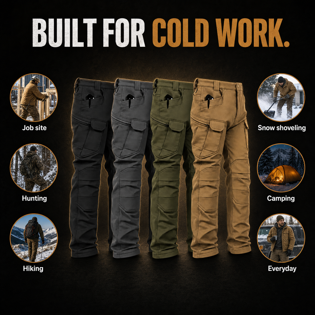 SolVault™ FrostLine Fleece-Lined Cargo Pants