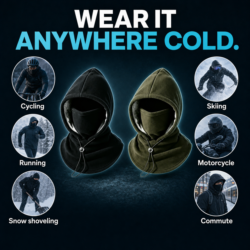 SolVault™ WindGuard 2-in-1 Balaclava & Hat