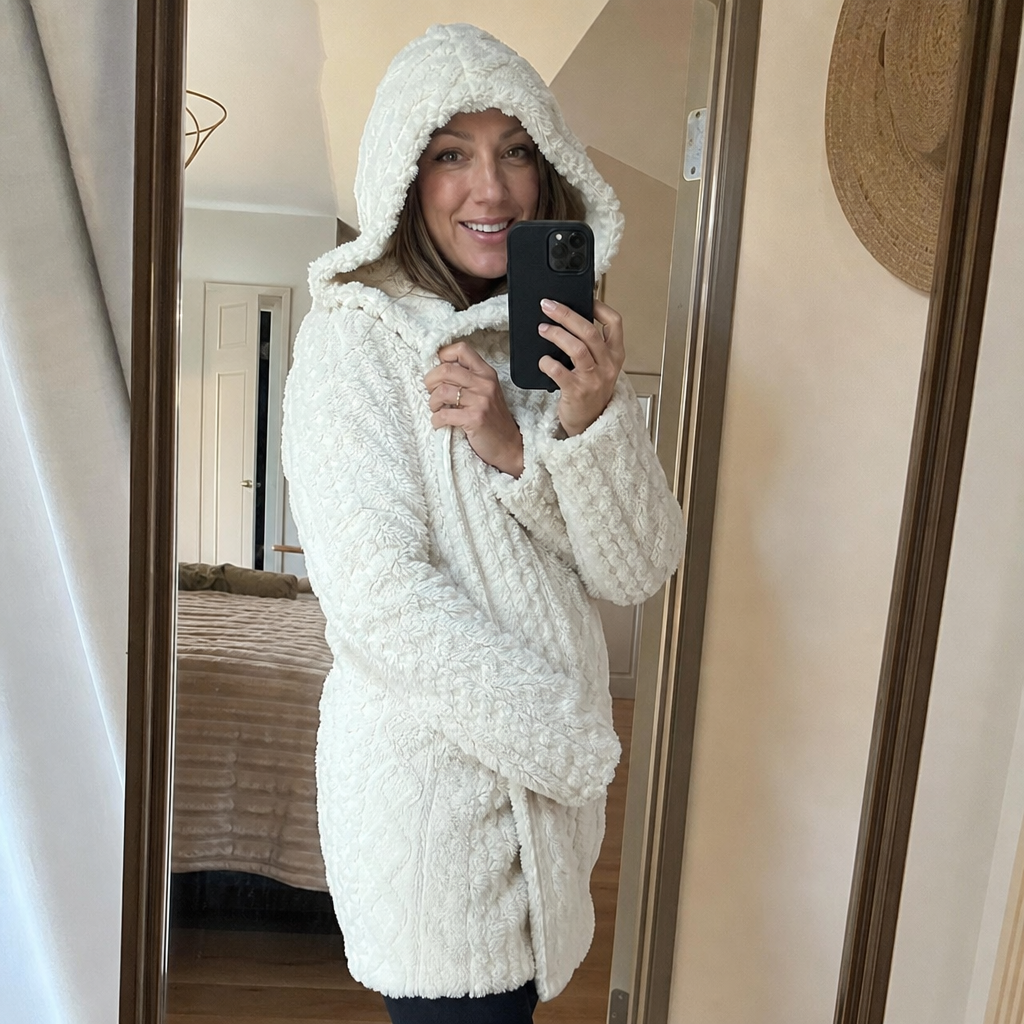 SolVault™ CloudHug Sherpa Hooded Cardigan
