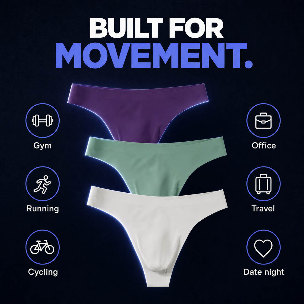 SolVault™ StealthFlex Seamless Athletic 3-Pack