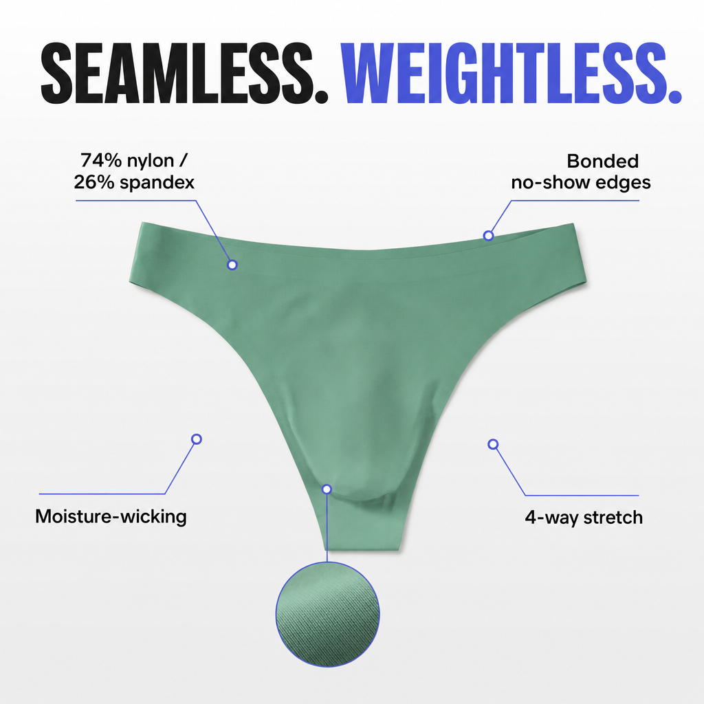 SolVault™ StealthFlex Seamless Athletic 3-Pack