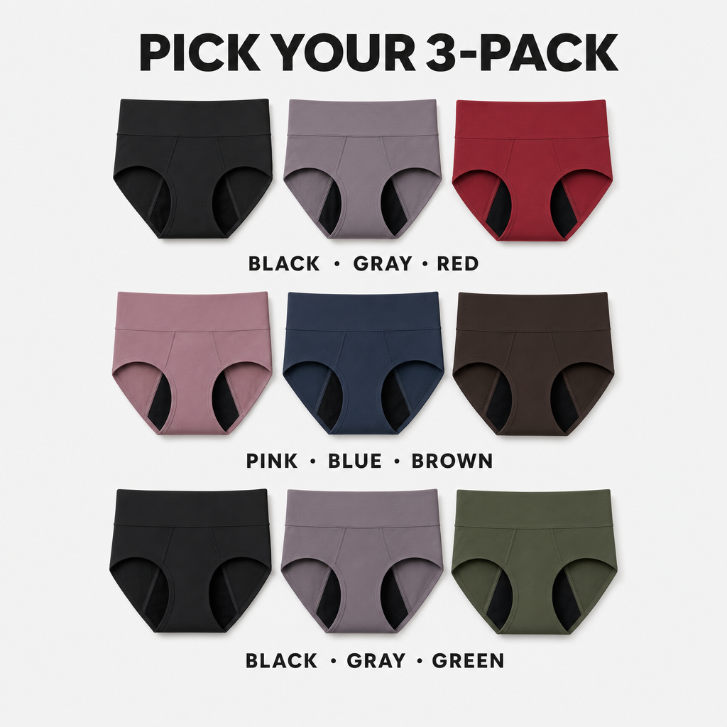SolVault™ FlowGuard Bamboo Period Underwear 3-Pack