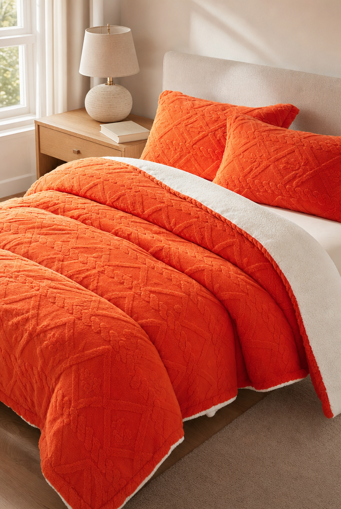 SolVault™ VelvetNest Milk Velvet Comforter Set