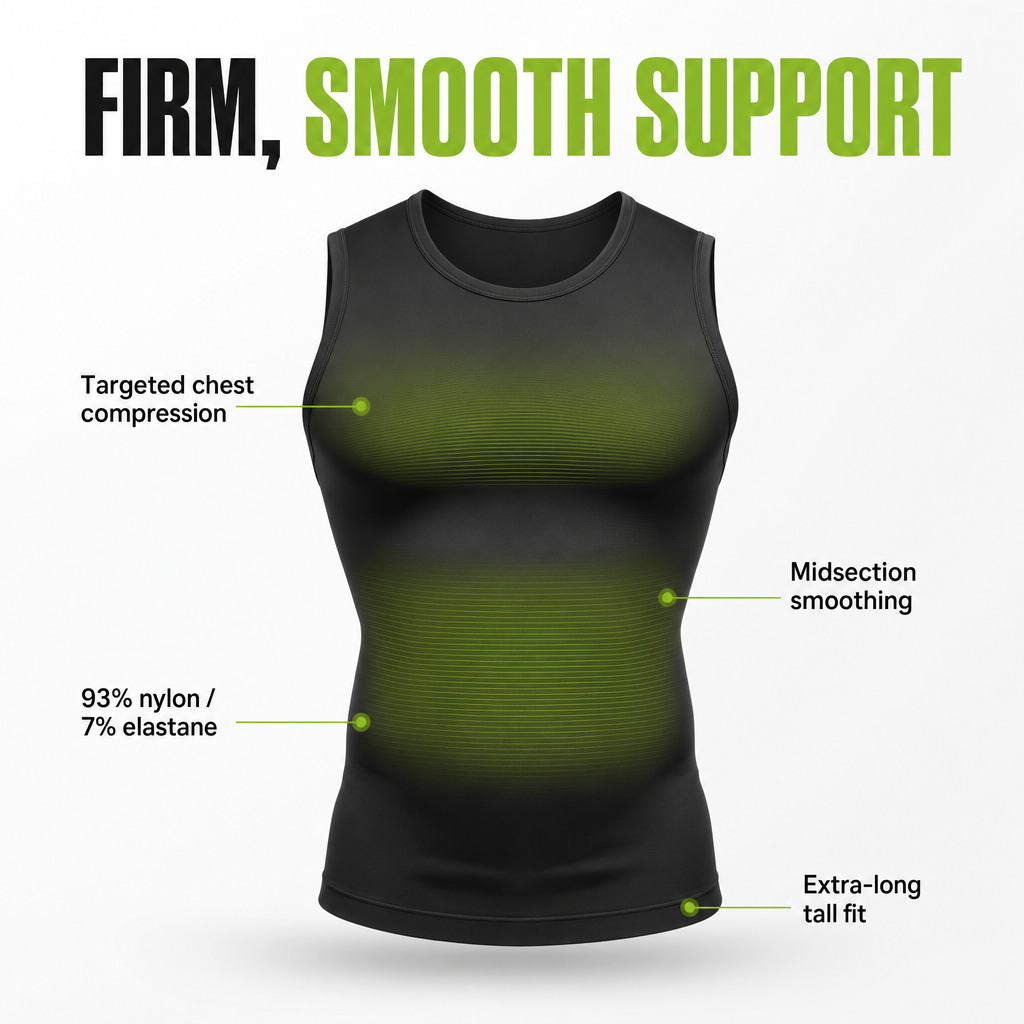 SolVault™ CoreShape Compression Tank (Big & Tall)