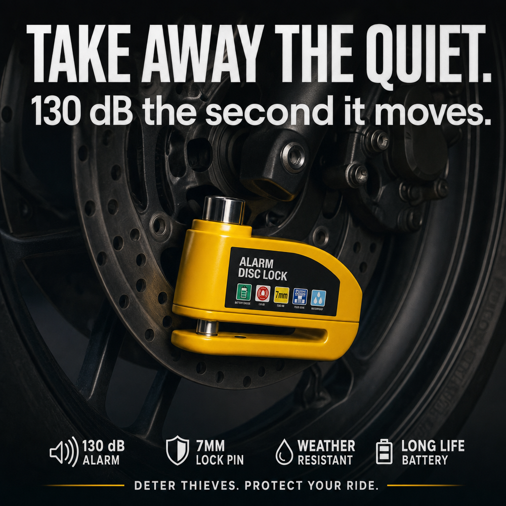 SolVault™ AlarmGuard 130dB Alarm Disc Lock