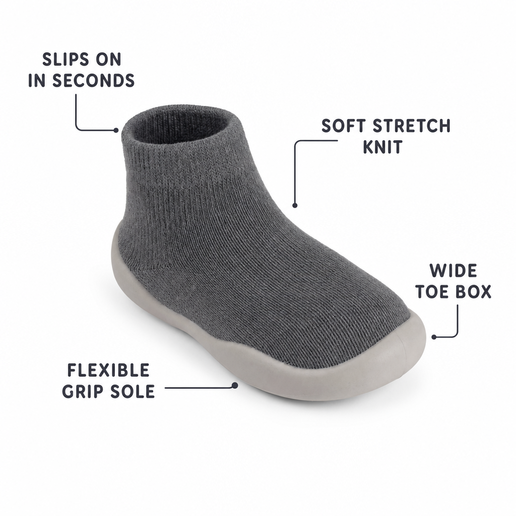 SolVault™ TinyStep Toddler Sock Shoes