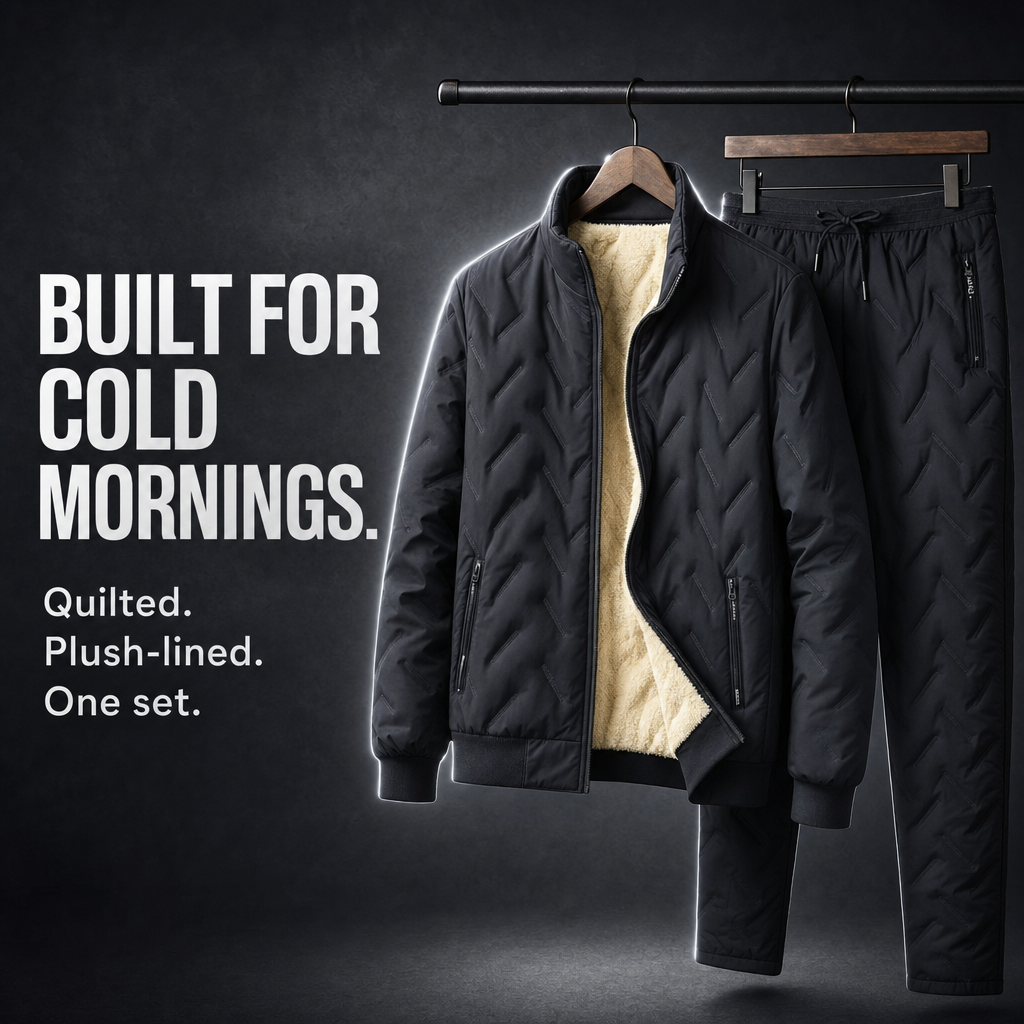SolVault™ FrostGuard Men's Quilted 2-Piece Winter Set