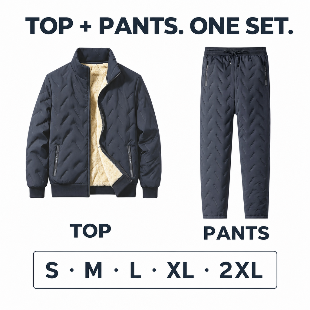SolVault™ FrostGuard Men's Quilted 2-Piece Winter Set